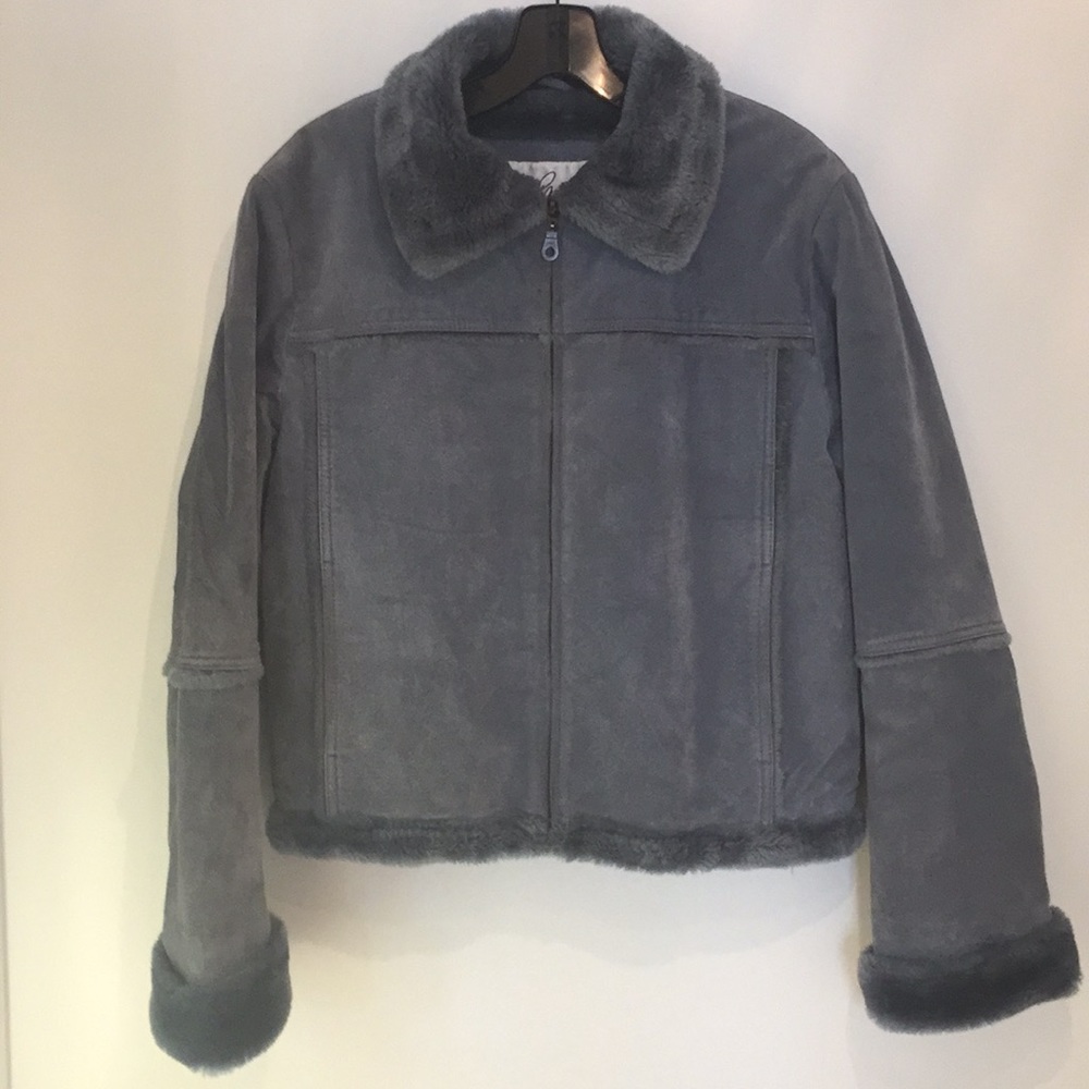 D’Carlo Women’s (M) Leather (suede feel) coat